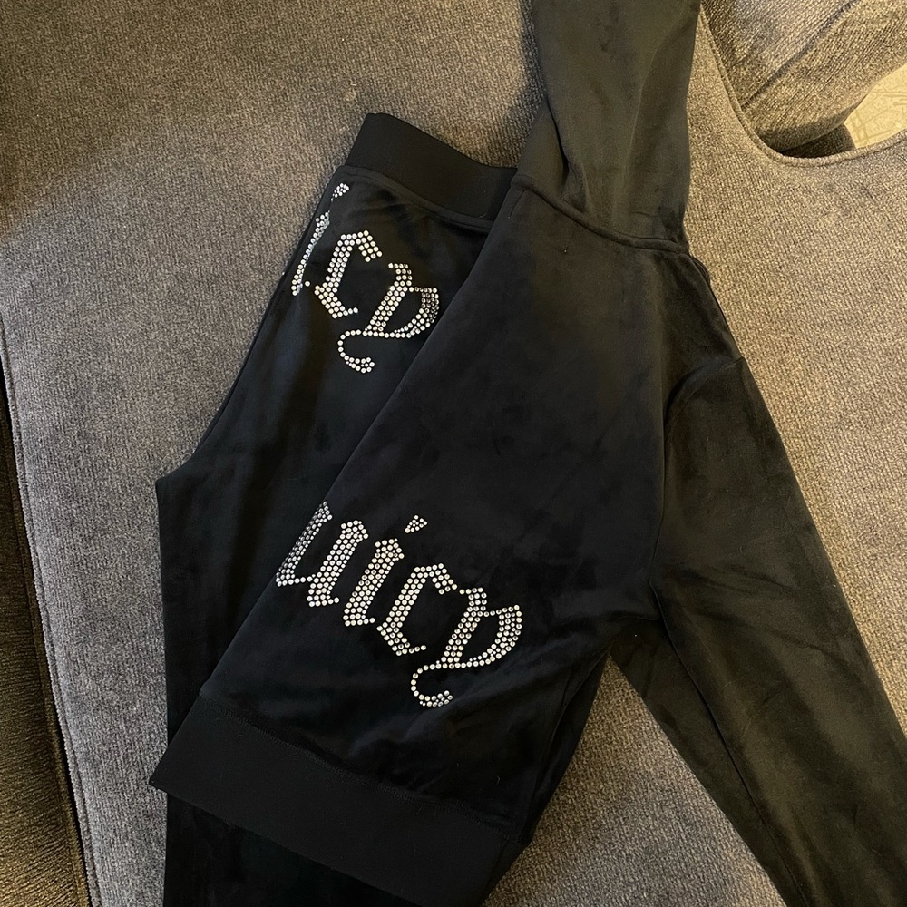 Brand New Juicy Couture Black Bling Track Suit